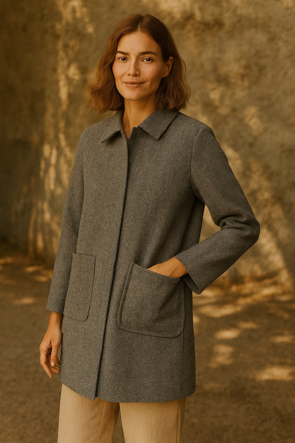tweed wool coat - updated