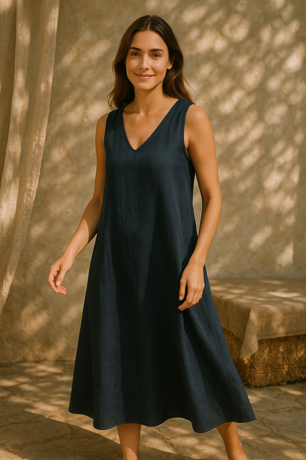 cotton & linen dress - updated