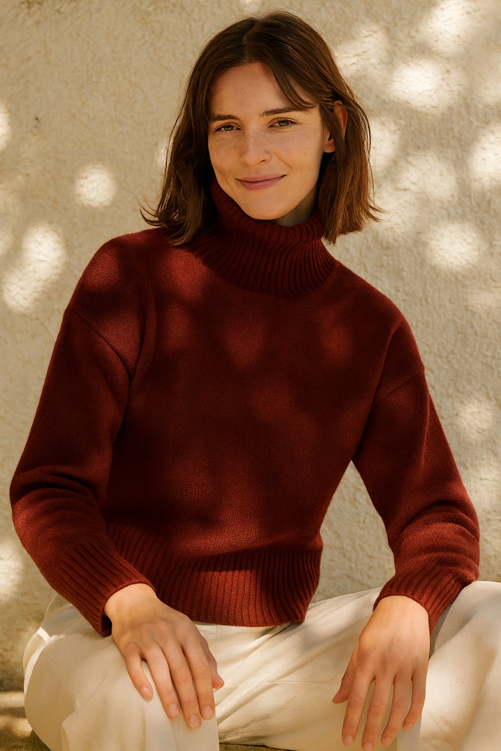 ambrine cashmere turtleneck sweater