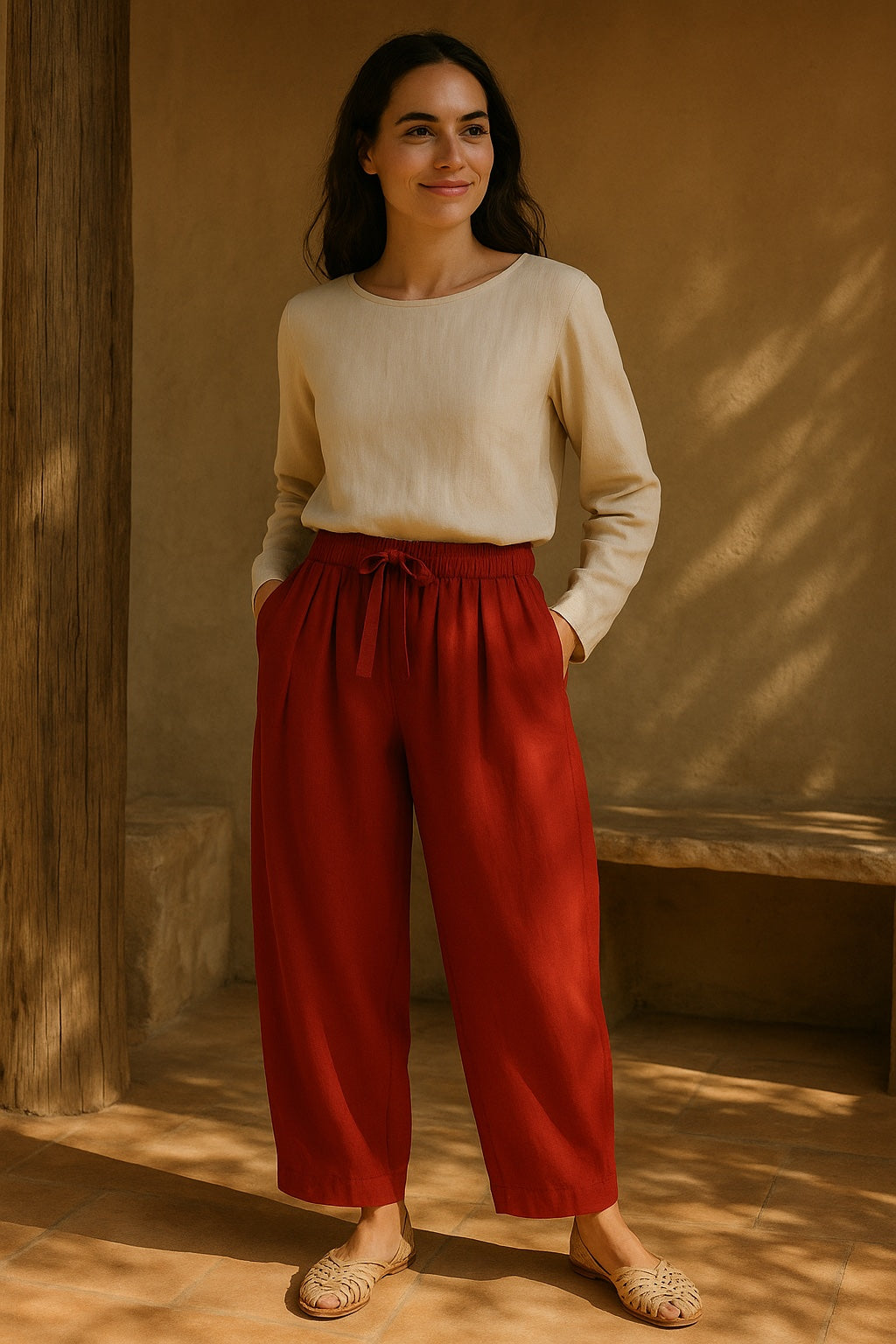 cotton & linen trousers - updated