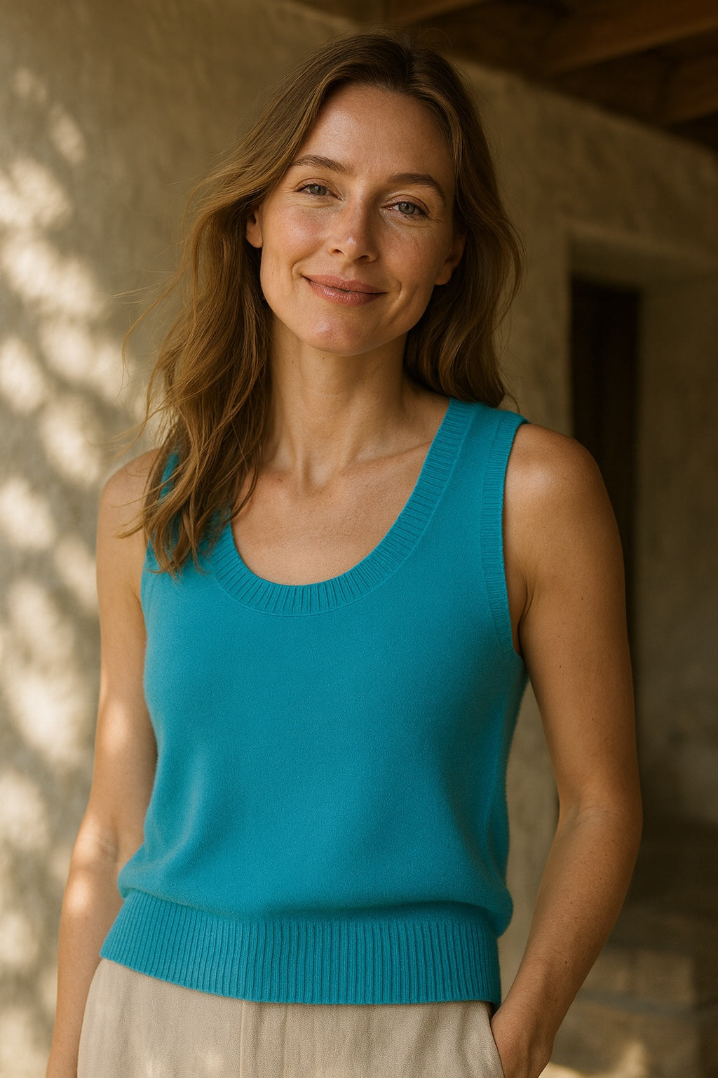 gabrielle cashmere vest