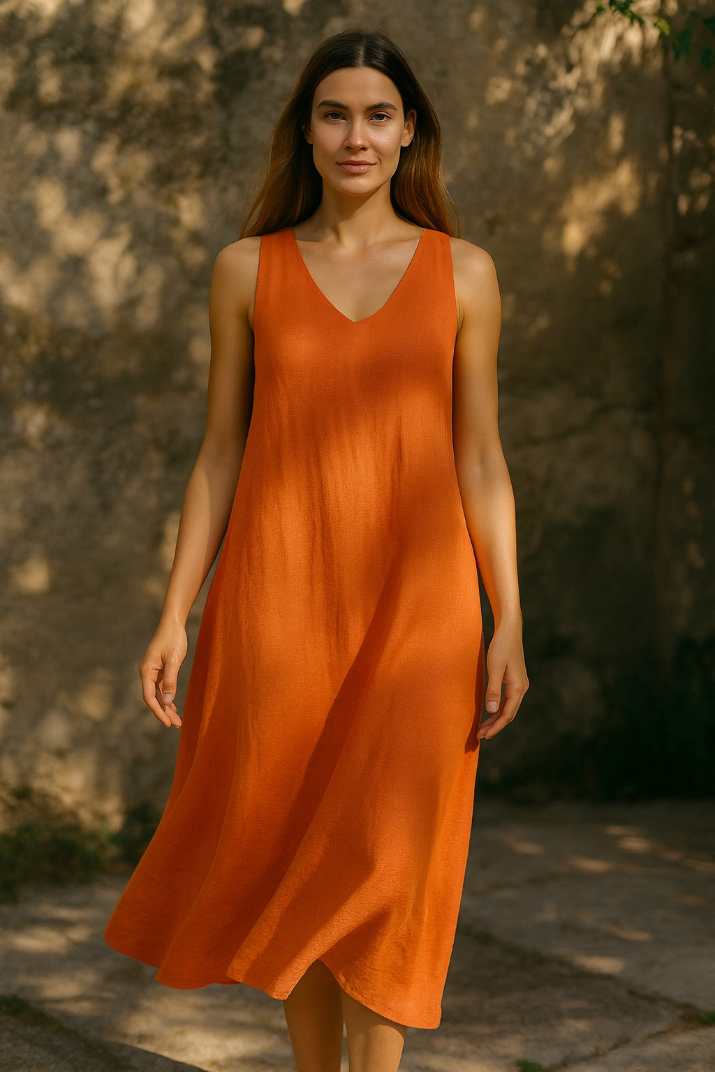 cotton & linen dress - updated
