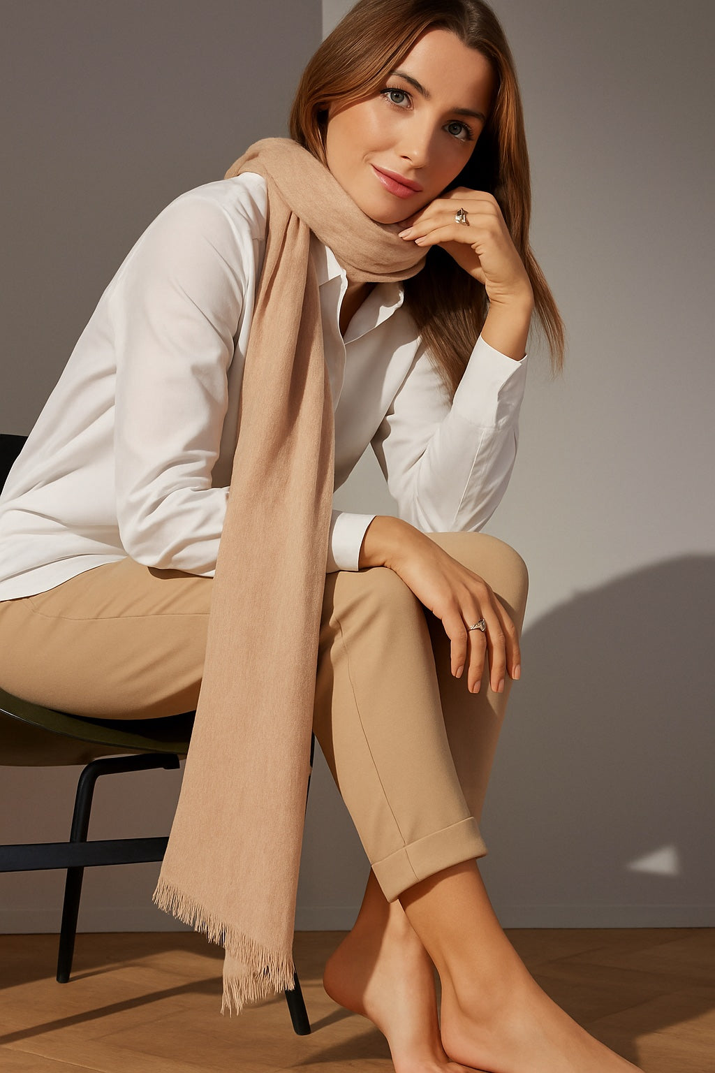 Pure Cashmere Thin Scarves / Check with Ichwor if colors in stock