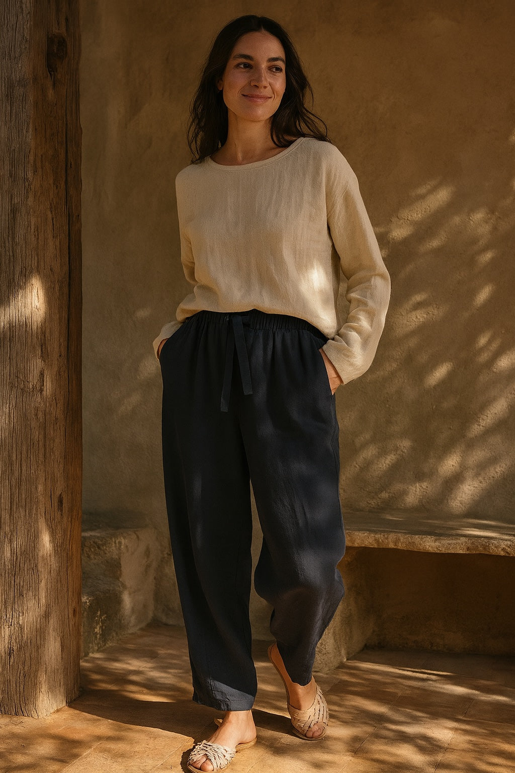 cotton & linen trousers - updated