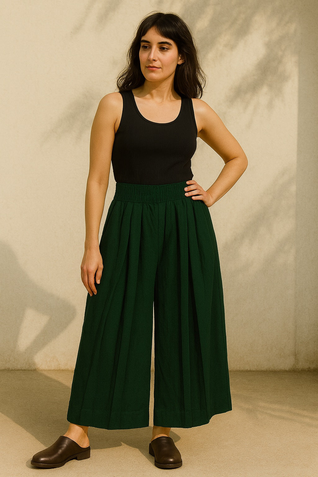 lucie cotton & linen trousers