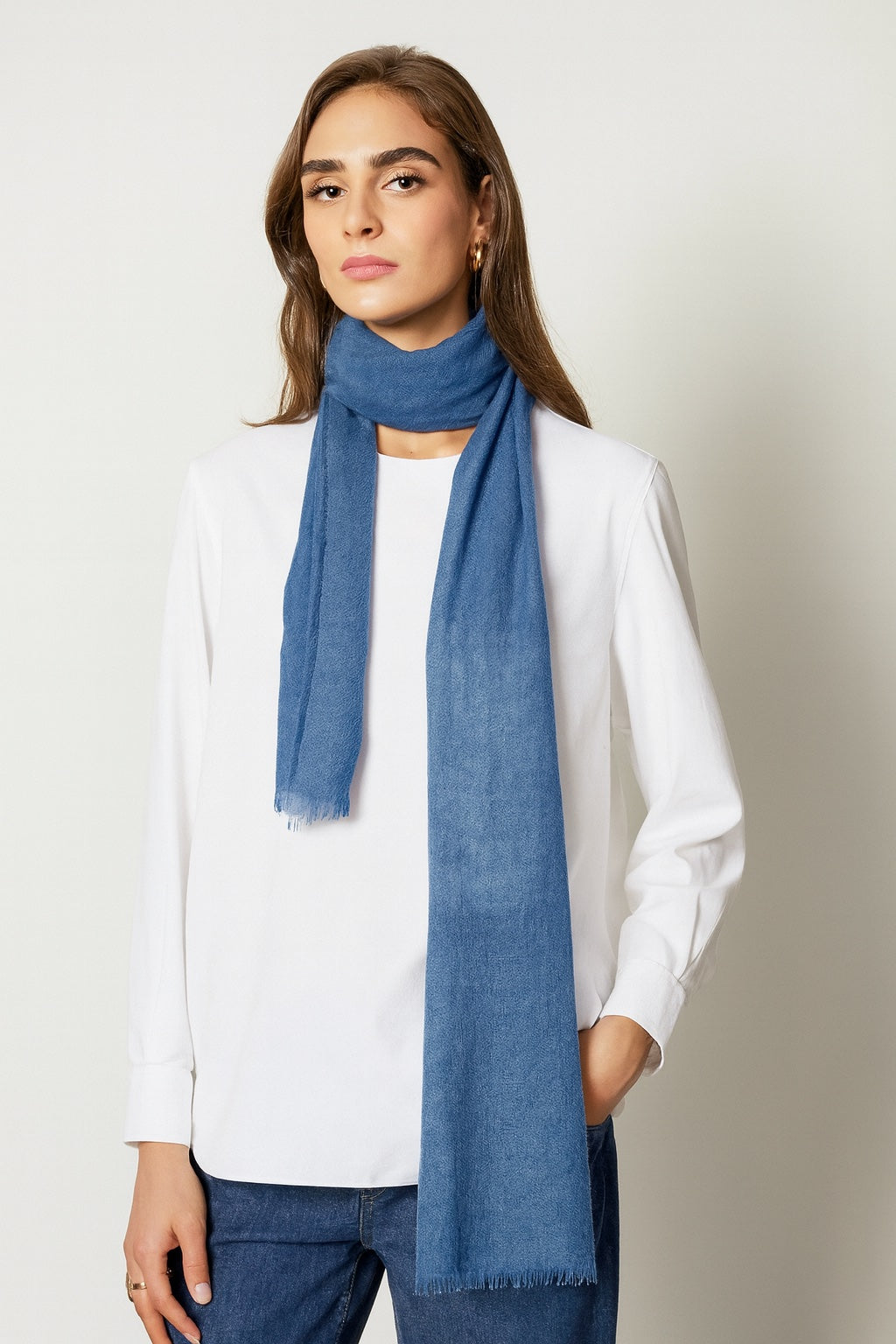 Pure Cashmere Thin Scarves / Check with Ichwor if colors in stock