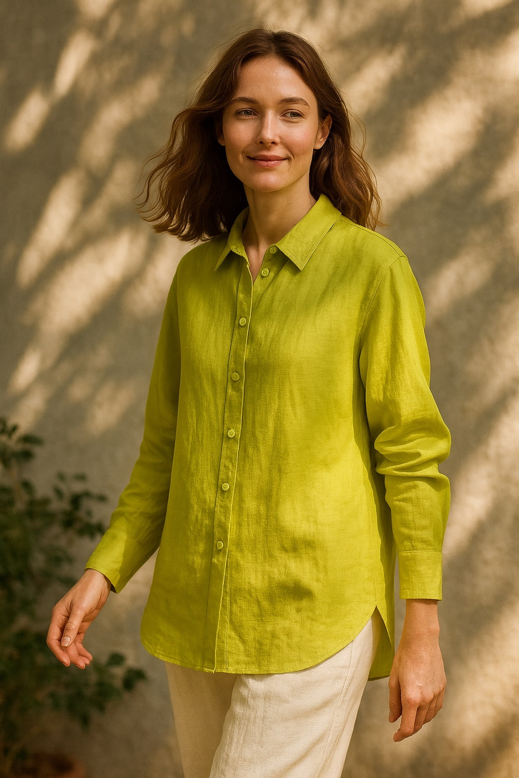 maya cotton & linen shirt - to check colors from abid stock photos