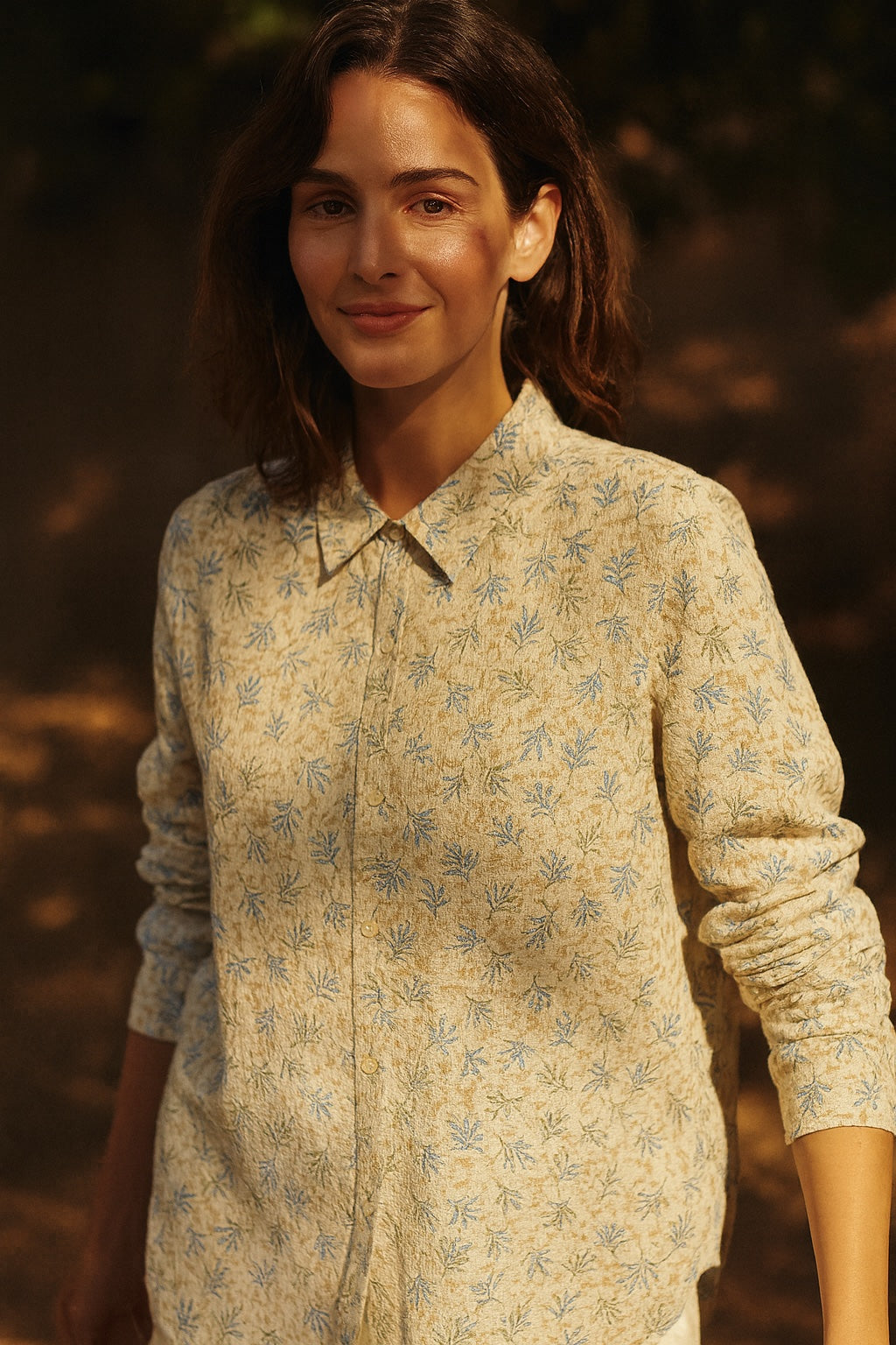 maya patterned cotton shirt