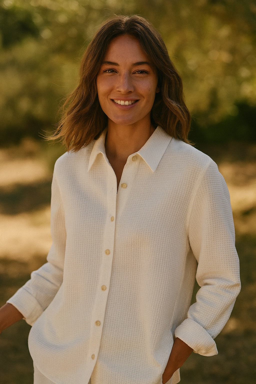 maya patterned cotton shirt