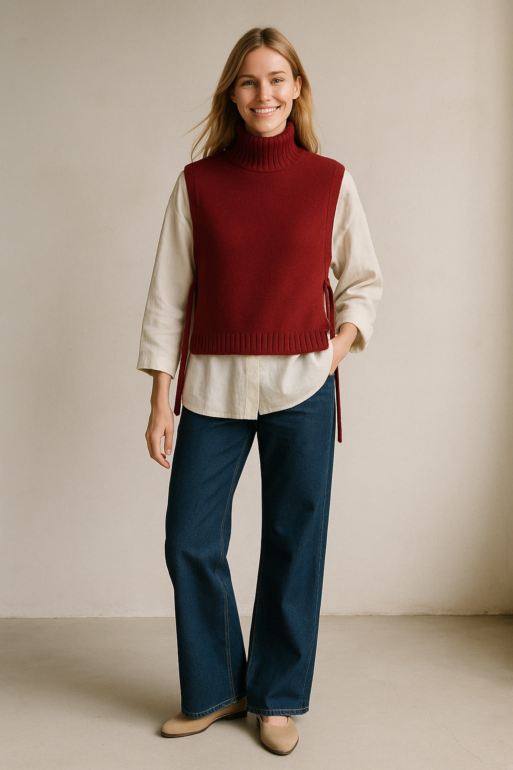 zoé cashmere knit vest
