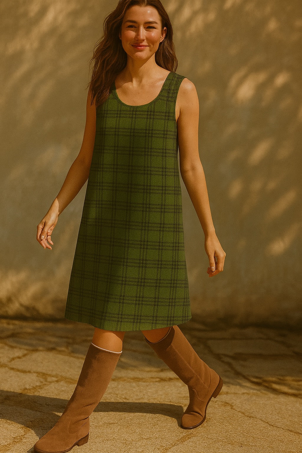leyla tweed wool dress