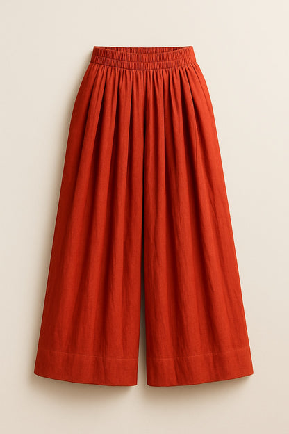 lucie cotton & linen trousers