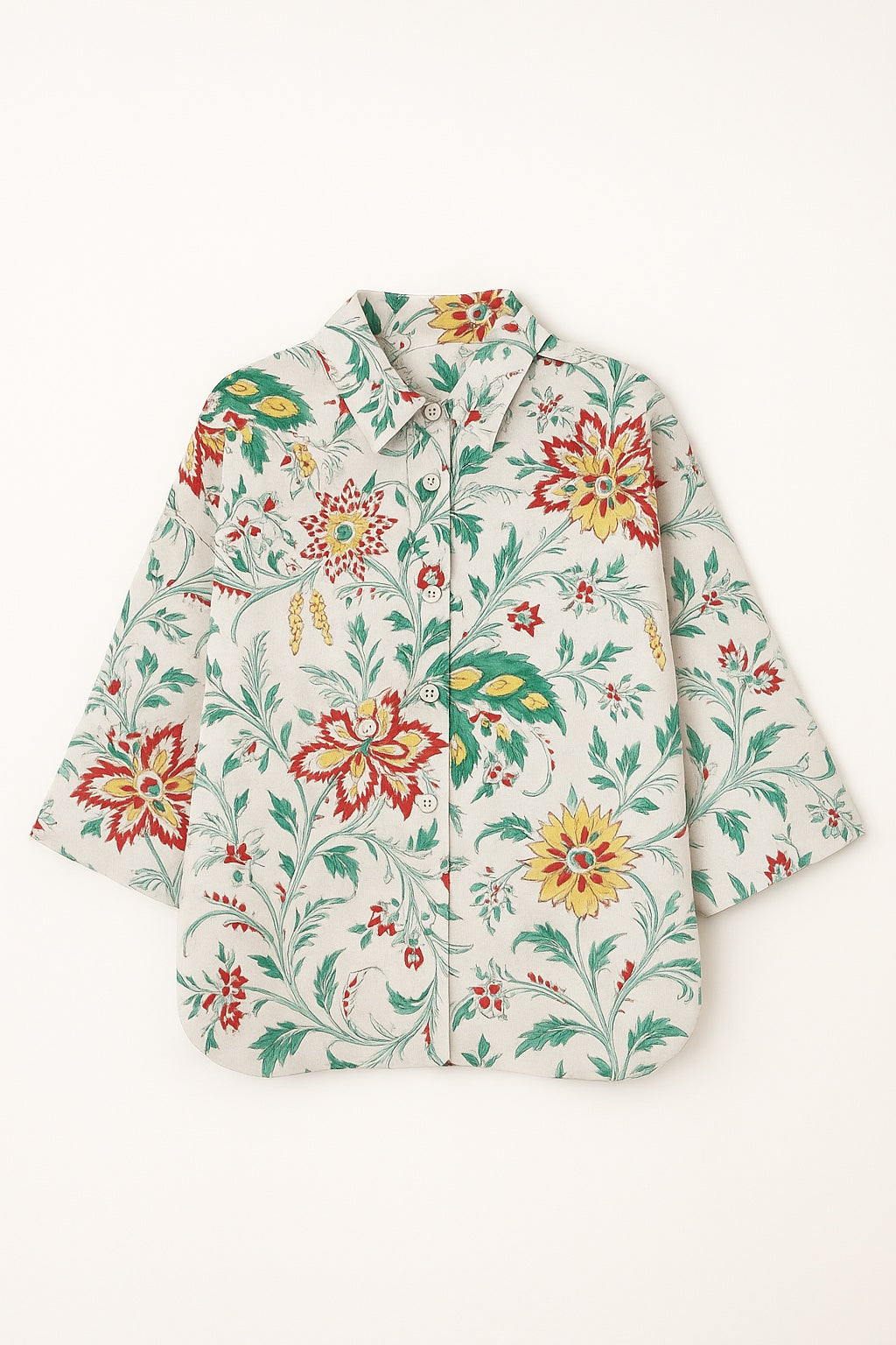 oversized blockprint shirt - updated