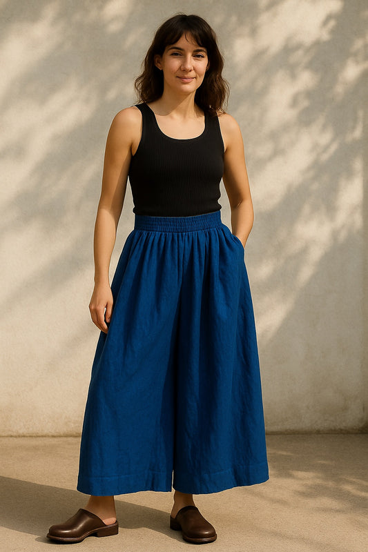 lucie cotton & linen trousers - updated