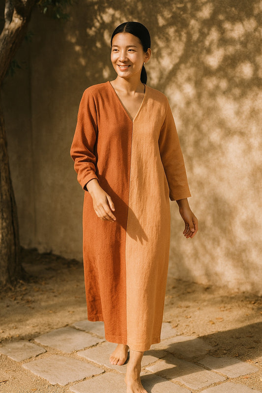 linen & cotton dress - updated