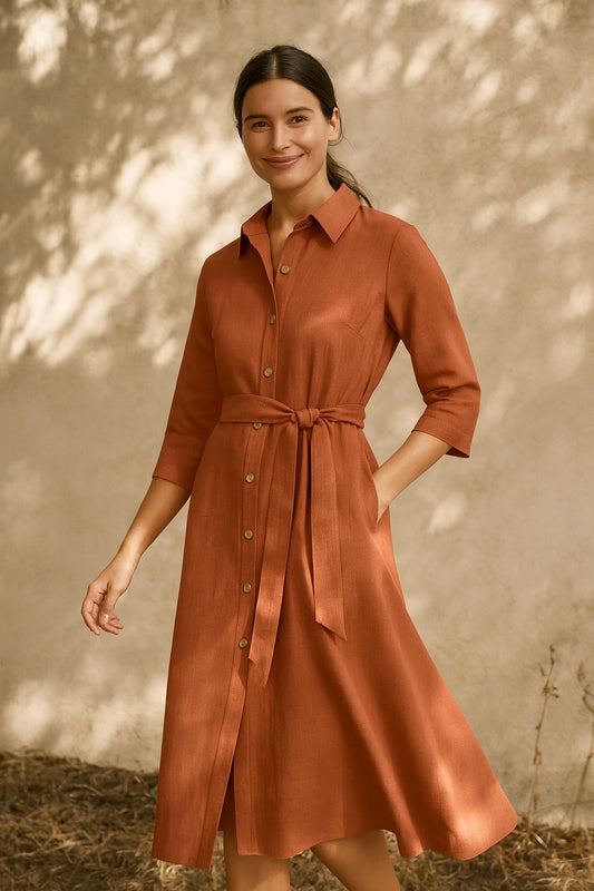 linen dress - updated