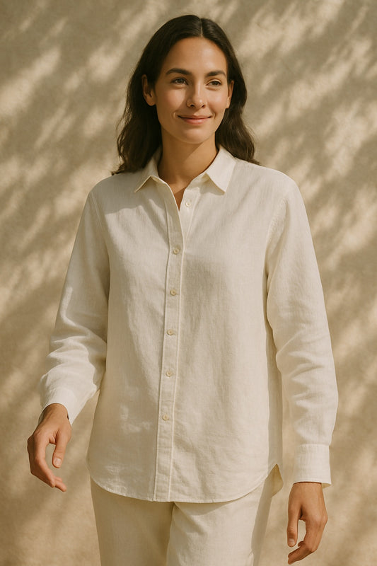maya cotton & linen shirt - to check colors from abid stock photos