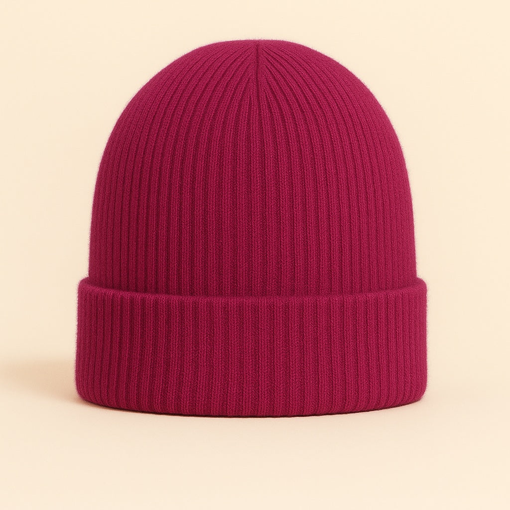 line cashmere & wool hat