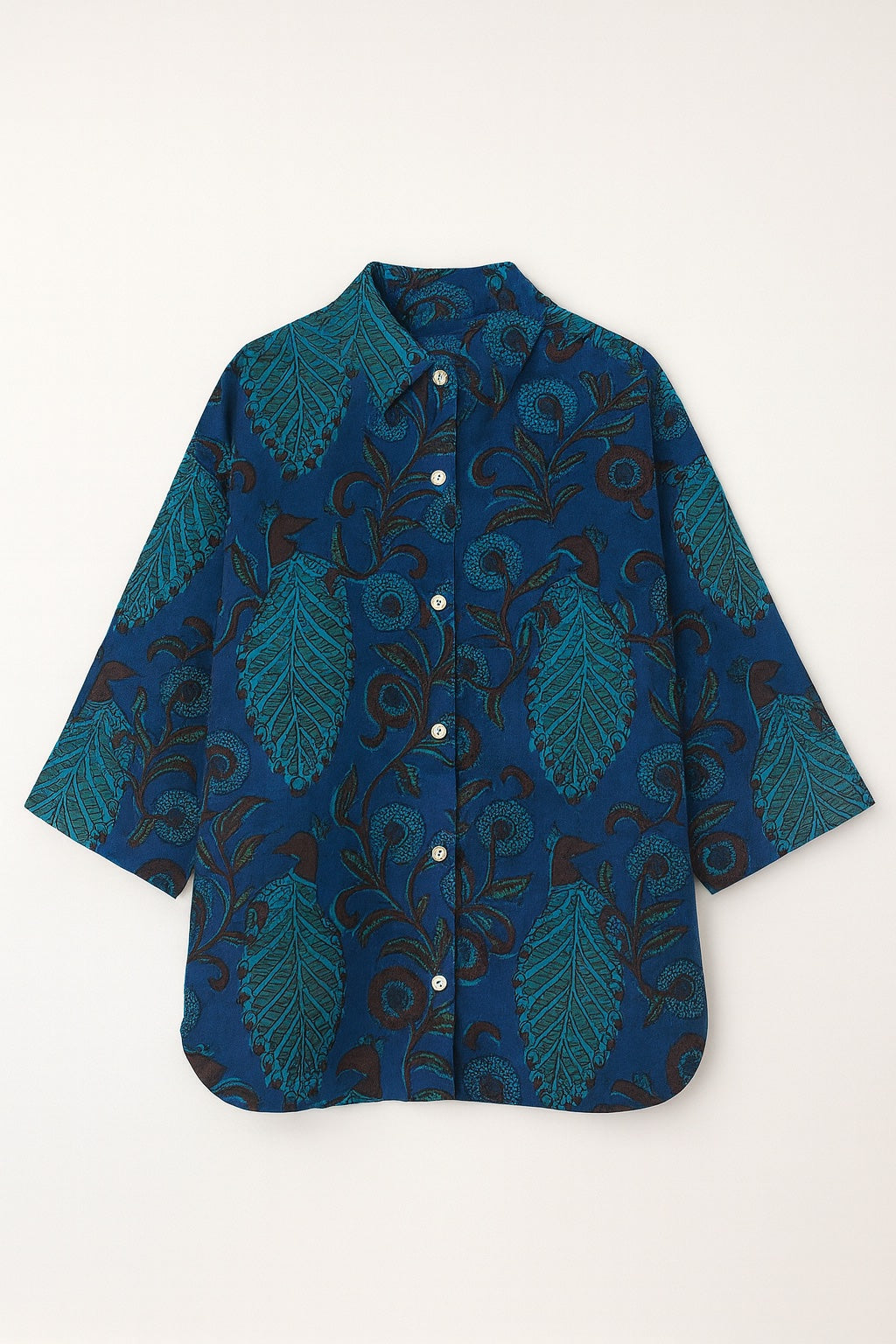 oversized blockprint shirt - updated