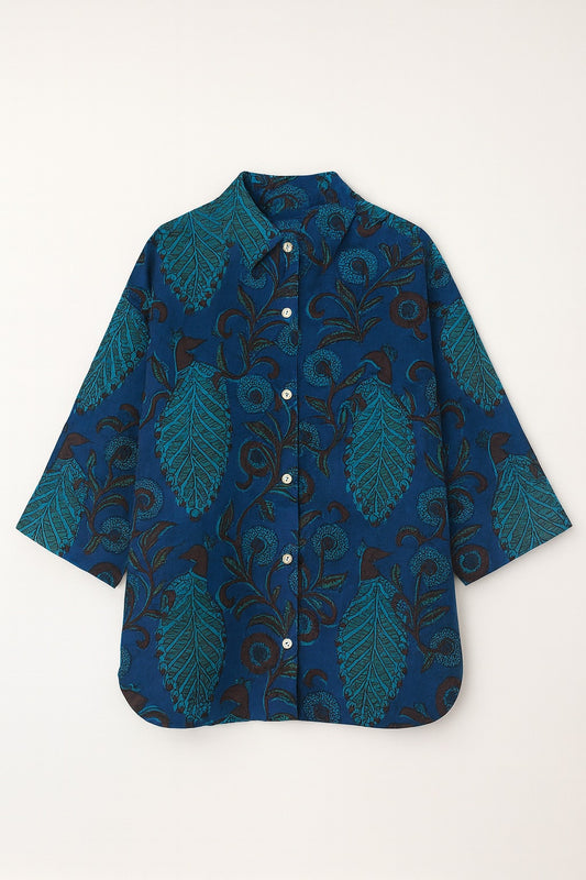 oversized blockprint shirt - updated