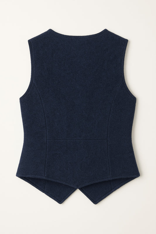 anastasia cashmere tailored vest