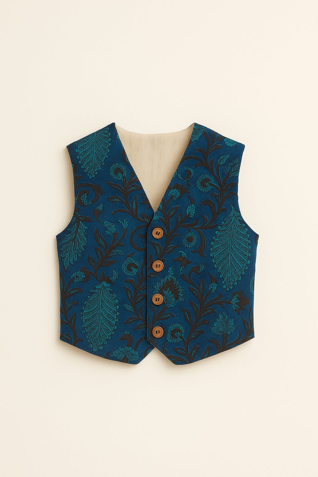 blockprint cotton vest - updated