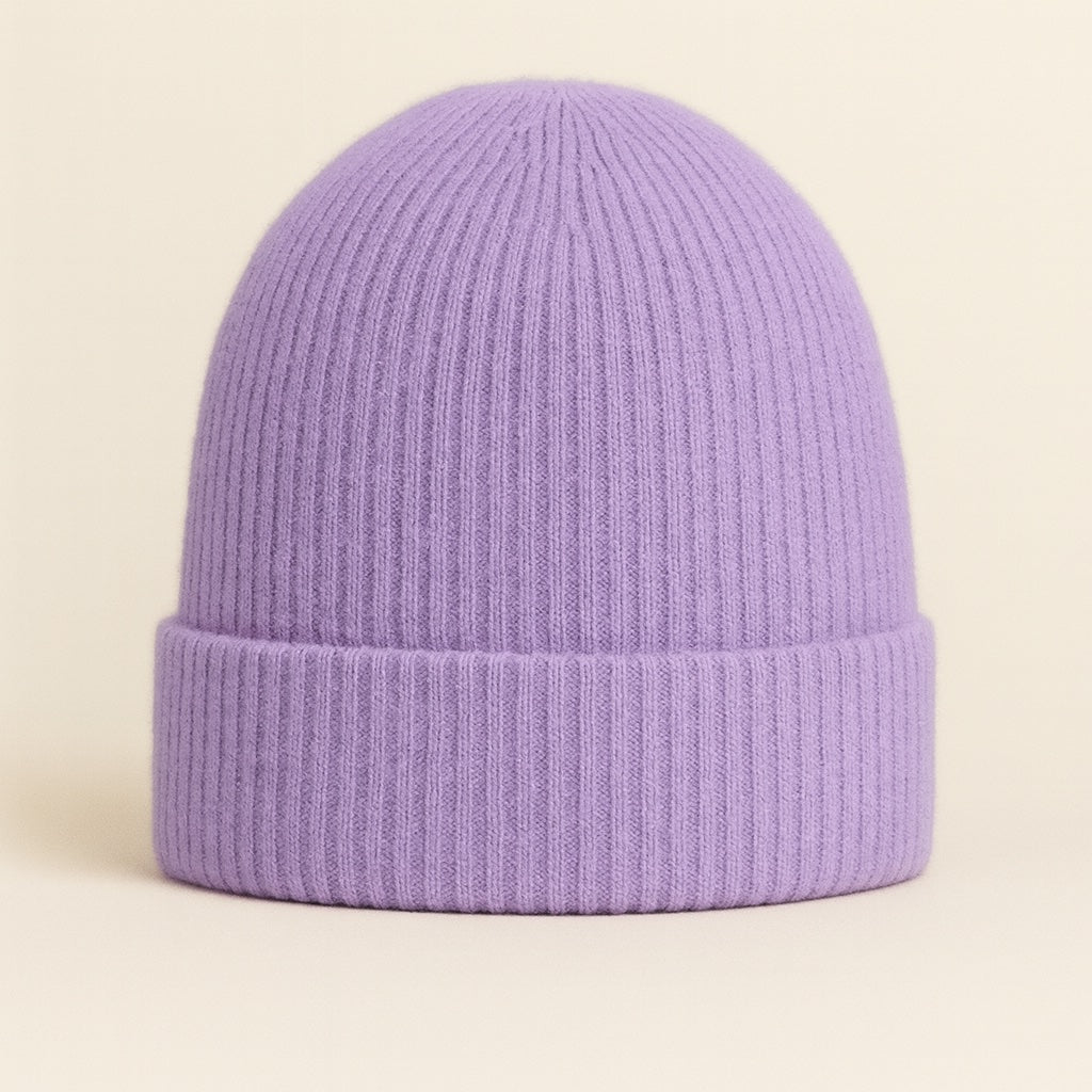 line cashmere & wool hat