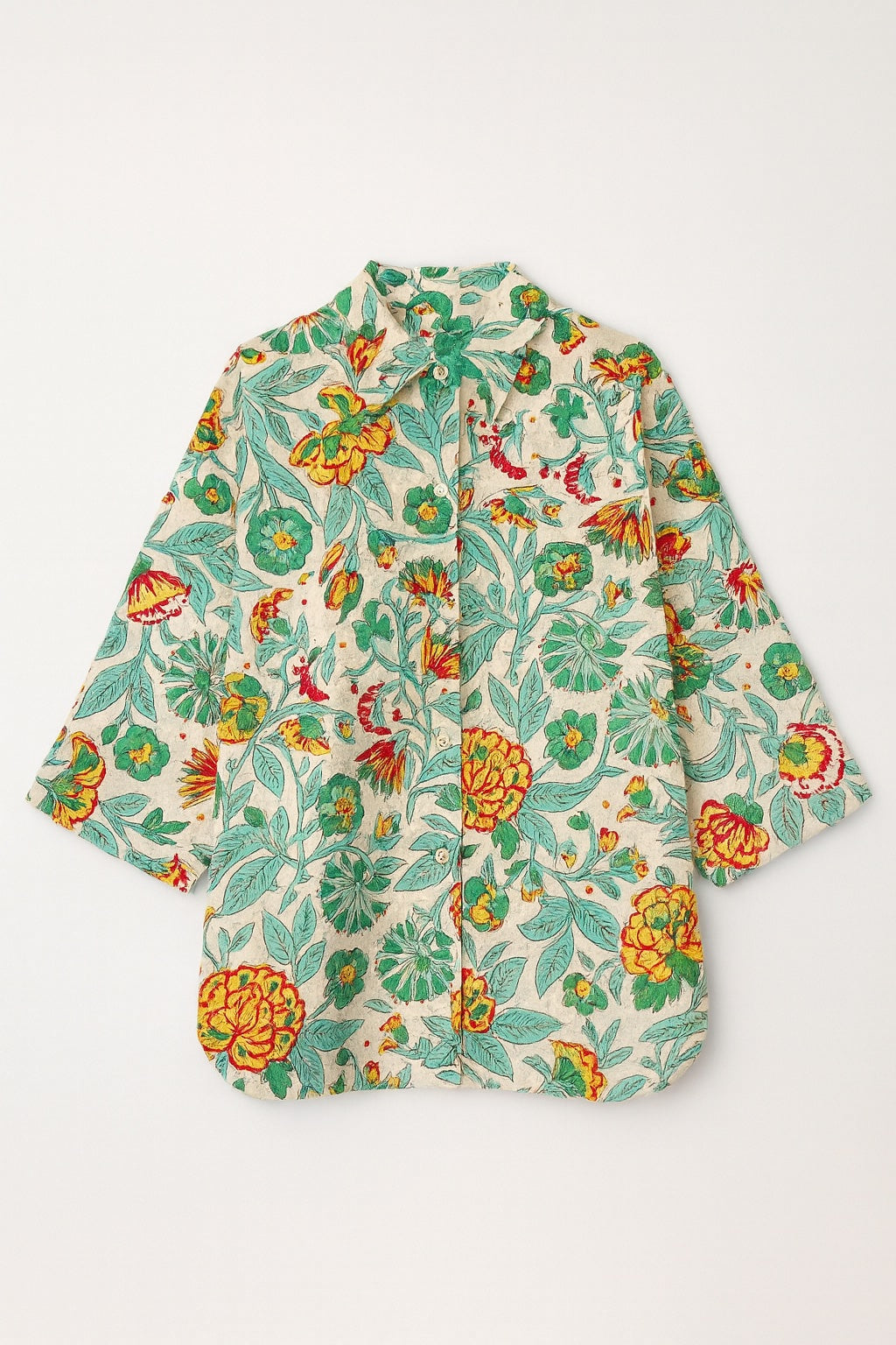 oversized blockprint shirt - updated