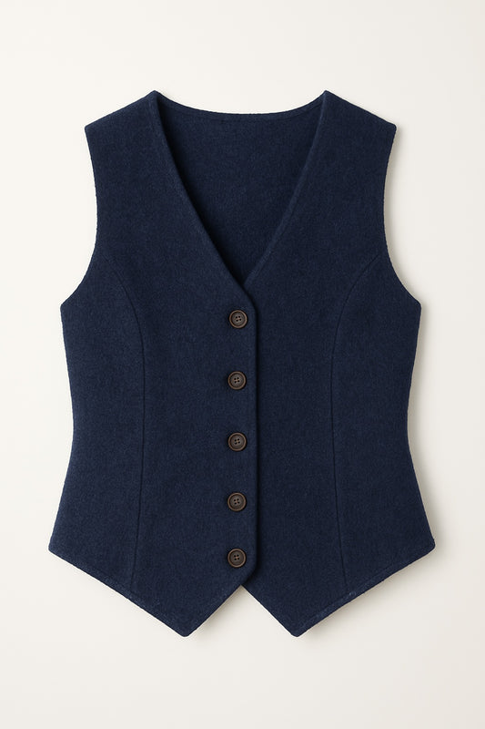 anastasia cashmere tailored vest