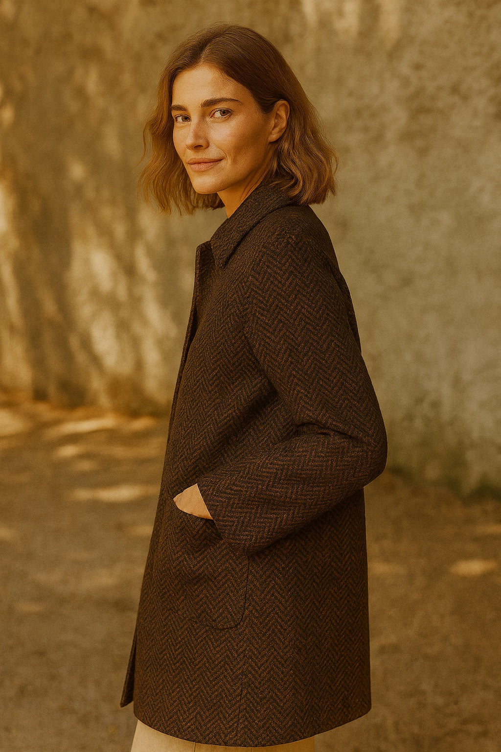 tweed wool coat - updated