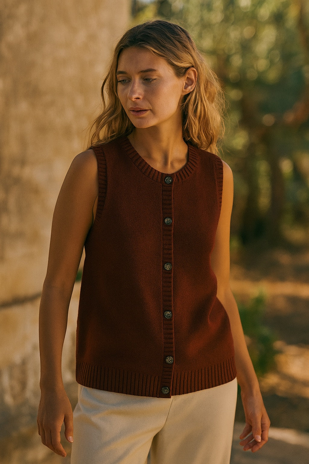 yuna cashmere vest