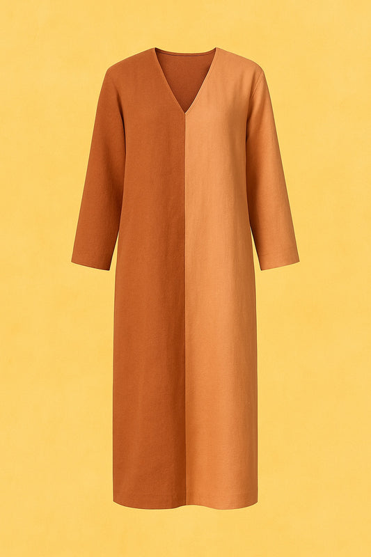 linen & cotton dress - updated