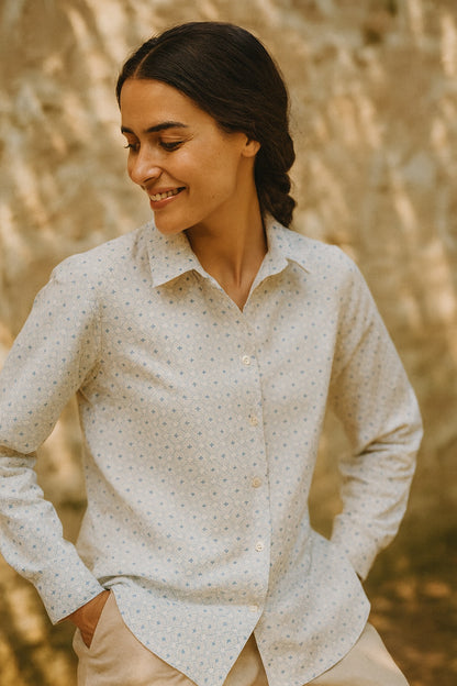 maya patterned cotton shirt