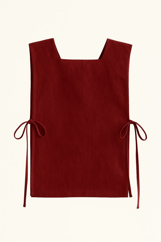 charlotte cashmere tie top
