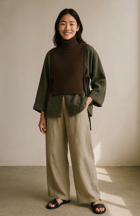 zoé cashmere knit vest