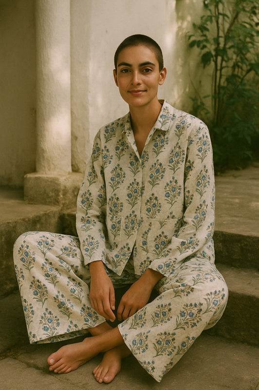 Blockprinted Cotton Theme Sets / separate