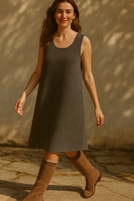 leyla tweed wool dress