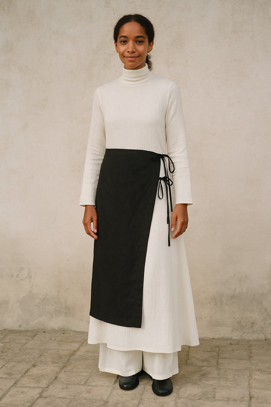soraya cashmere tie skirt